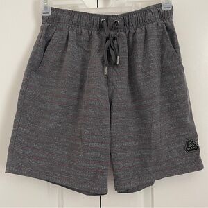 prAna Men’s Medium Drawstring Board Shorts UPF 50+ Gray Multicolor size M